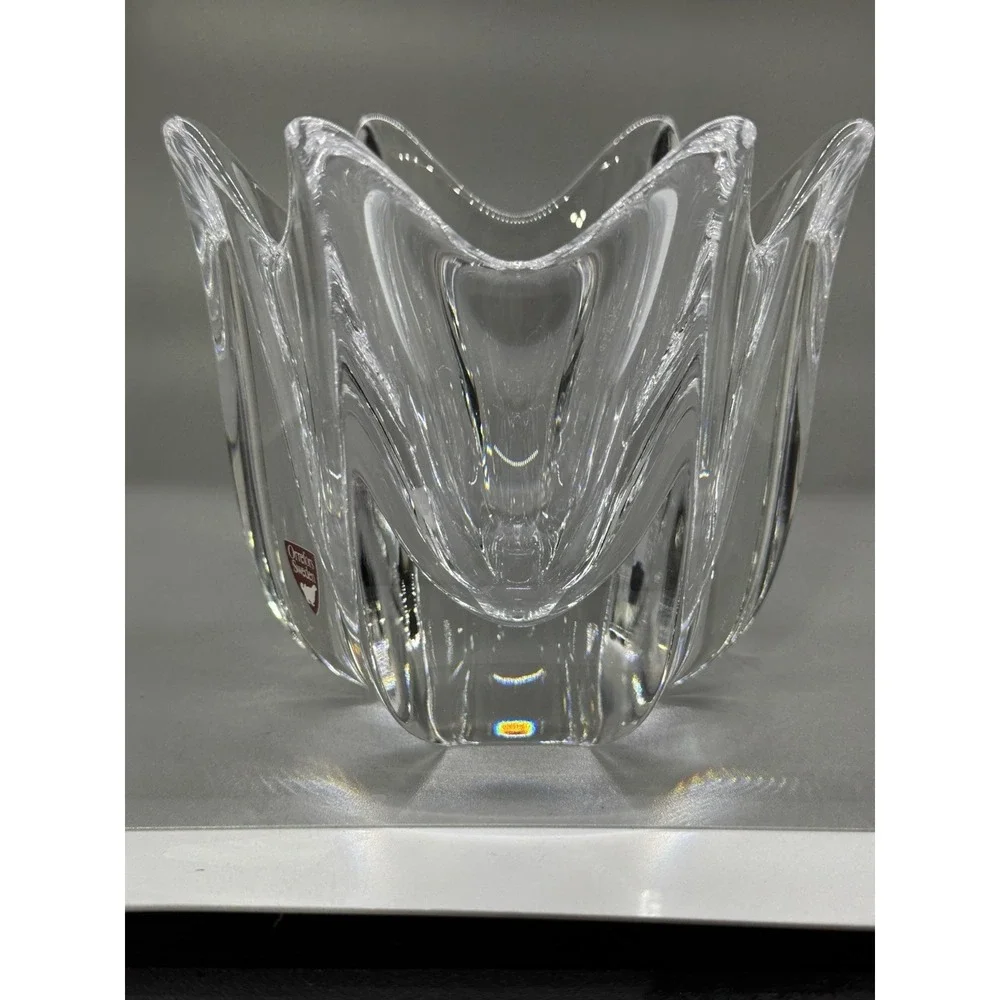 Vintage Orrefors Crystal‎ Bowl Signed